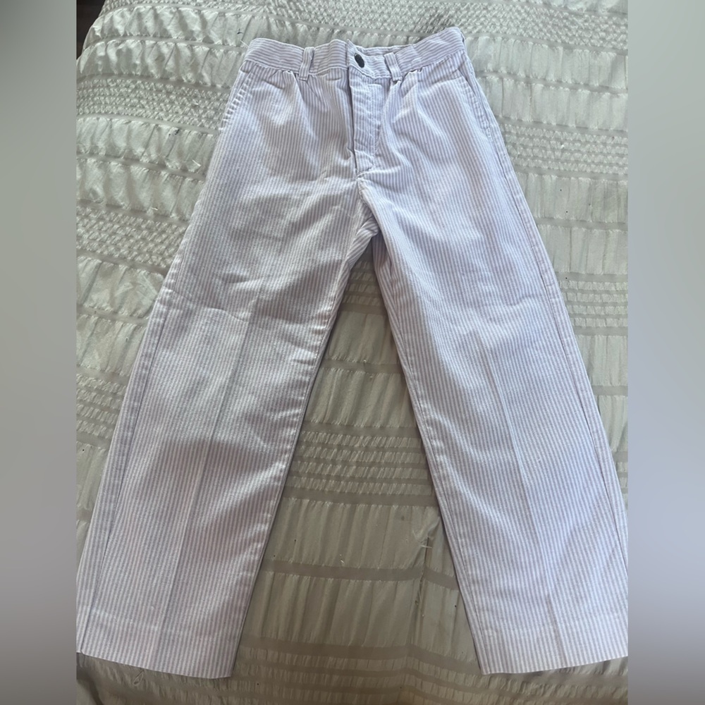 Vintage Girls Lee Pink & White Pinstripe Pants